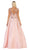 May Queen - RQ7706 Sequin Embroidered Ballgown In Pink