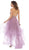 May Queen - RQ7717 Jeweled Illusion Halter High Low Gown In Pink
