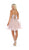 May Queen - RQ7719 Jeweled Corset Back A-Line Dress In Pink