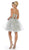 May Queen - Jeweled Corset Back A-Line Dress RQ7719 In Silver