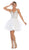 May Queen - RQ7719 Jeweled Corset Back A-Line Dress In White