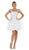 May Queen - RQ7720 Appliqued Sweetheart Bodice A-Line Dress In White