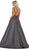 May Queen - RQ7721 Embellished Ballgown With Train and Pockets In Black and Silver