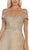 May Queen - RQ7722 Embellished Off-Shoulder A-line Dress