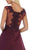 May Queen - RQ7723 Beaded Lace A-Line Evening Gown In Purple