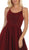May Queen - RQ7724 Crisscross Strapped Back Ballgown In Red and Multi-Color