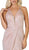 May Queen - RQ7727 Deep V-neck Trumpet Dress With Train In Pink