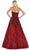 May Queen - RQ7728 Embellished Sweetheart Ballgown In Red