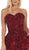 May Queen - RQ7728 Embellished Sweetheart Ballgown In Red