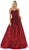 May Queen - RQ7728 Embellished Sweetheart Ballgown In Red
