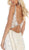 May Queen - RQ7735 Floral Lace Deep V-neck Mermaid Dress In White