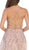 May Queen Bridal - RQ7738 Strappy Appliqued A-Line Dress with Slit In Nude