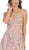 May Queen Bridal - RQ7738 Strappy Appliqued A-Line Dress with Slit In Nude
