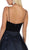 May Queen - Sleeveless Lace Up Front Pleated Ballgown RQ7742  In Black and Blue