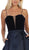 May Queen - RQ7742 Sleeveless Lace Up Front Pleated Ballgown In Blue