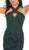 May Queen - RQ7743 Appliqued Halter Mermaid Gown In Green