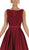 May Queen - RQ7744 Sleeveless Embellished Bateau Ballgown In Red