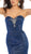 May Queen - RQ7764 Jeweled Sweetheart Mermaid Dress With Train In Blue