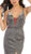 May Queen - RQ7767 Deep V-neck Trumpet Dress With Train In Purple