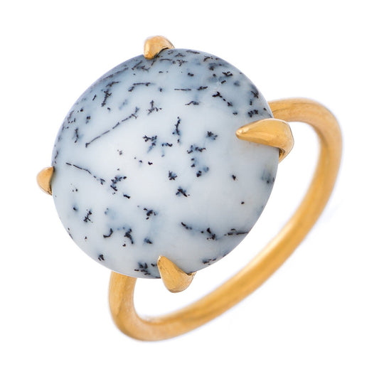 Radiate Gemstone Ring - Dendritic Opal