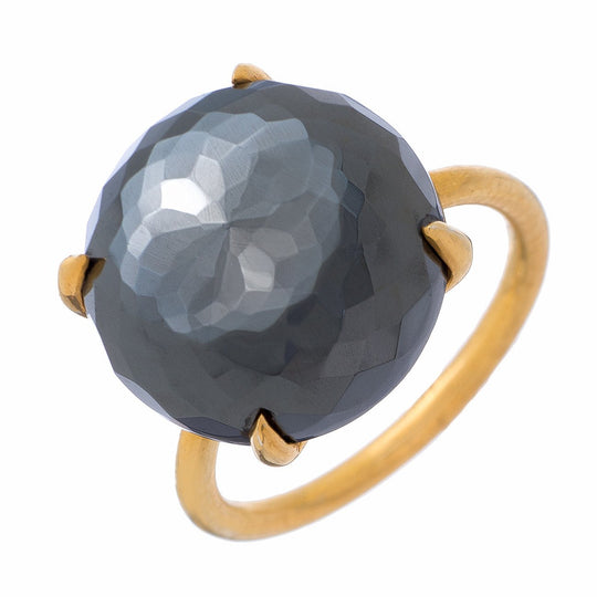 Radiate Gemstone Ring - Hematite