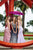 Panoply - 14965 Ombre Beaded Halter V-neck Ballgown In Blue and Silver