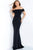 Jovani - 66661 Off-Shoulder Fitted Trumpet Dress In Black