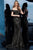 Jovani - 64246 Off-Shoulder Beaded Trumpet Dress In Black and Gold
