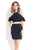 Rachel Allan LBD - L1089 Two-Piece Ruffled Halter Cocktail Dress in Black