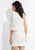 Rachel Allan LBD - L1136 Angel Sleeve Asymmetrical Lace Cocktail Dress in White