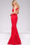 Long Sleeveless Keyhole Neckline Dress 40379