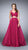La Femme - Beautiful Sleeveless Sweetheart Two-piece Chiffon Dress 23979 in Red