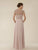 Rina di Montella - RD2430-1 Bead Embellished Illusion A-Line Dress In Pink