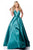 Sherri Hill - 51856 Sleeveless V Neck Mikado Ballgown In Green