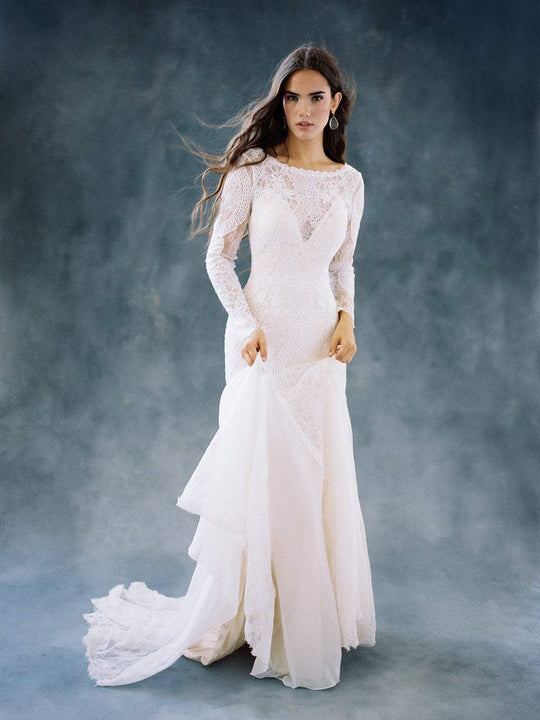 Wilderly Bride by Allure Bridals - F102 Lace Long Sleeve Bridal Gown In White