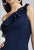 Alexia Designs - 4014 Ruffled One Shoulder Chiffon Gown In Blue