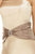 Alexia Designs - 802 Two Tone Prima Satin A-line Dress In Neutral and Brown