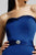 Alexia Designs - 868 Strapless Satin/Chiffon Mermaid Dress In Blue