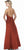 Alexia Designs - 694 Pleated Waist A-Line Dress In Red