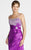 Blush - 9211 Embellished Empire Charmeuse Gown In Purple