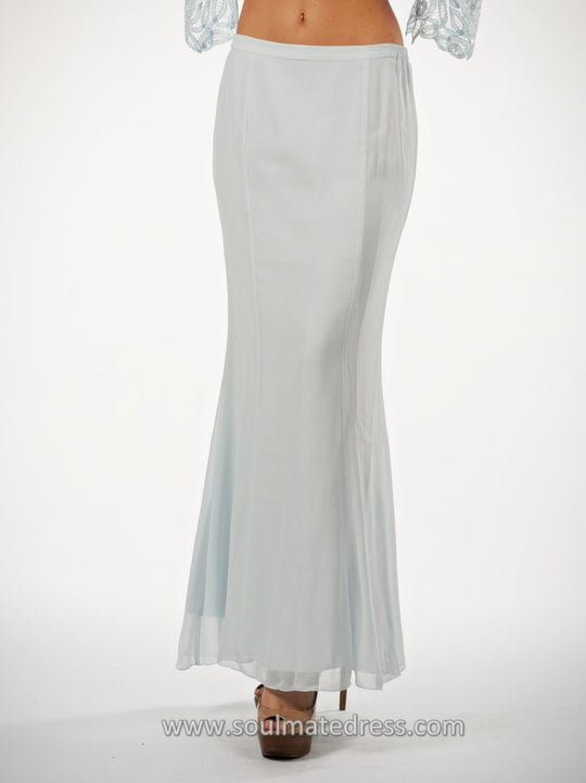 S1209 SOLID CHIFFON SKIRT