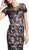 Lace Knee Length Mother of Bride Dress