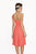 Alexia Designs - 4170 Pleated Sweetheart Chiffon A-line Dress In Orange