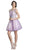 Embellished Illusion Bateau Homecoming Dress