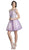 Embellished Illusion Bateau Homecoming Dress