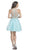 Ornate Sheer Halter A-line Homecoming Dress