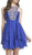Bedazzled Halter Neck Homecoming A-line Dress