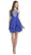 Bedazzled Halter Neck Homecoming A-line Dress