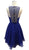 Bedazzled Halter Neck Homecoming A-line Dress