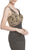 Gilded V-neck Sheath Cocktail Dress